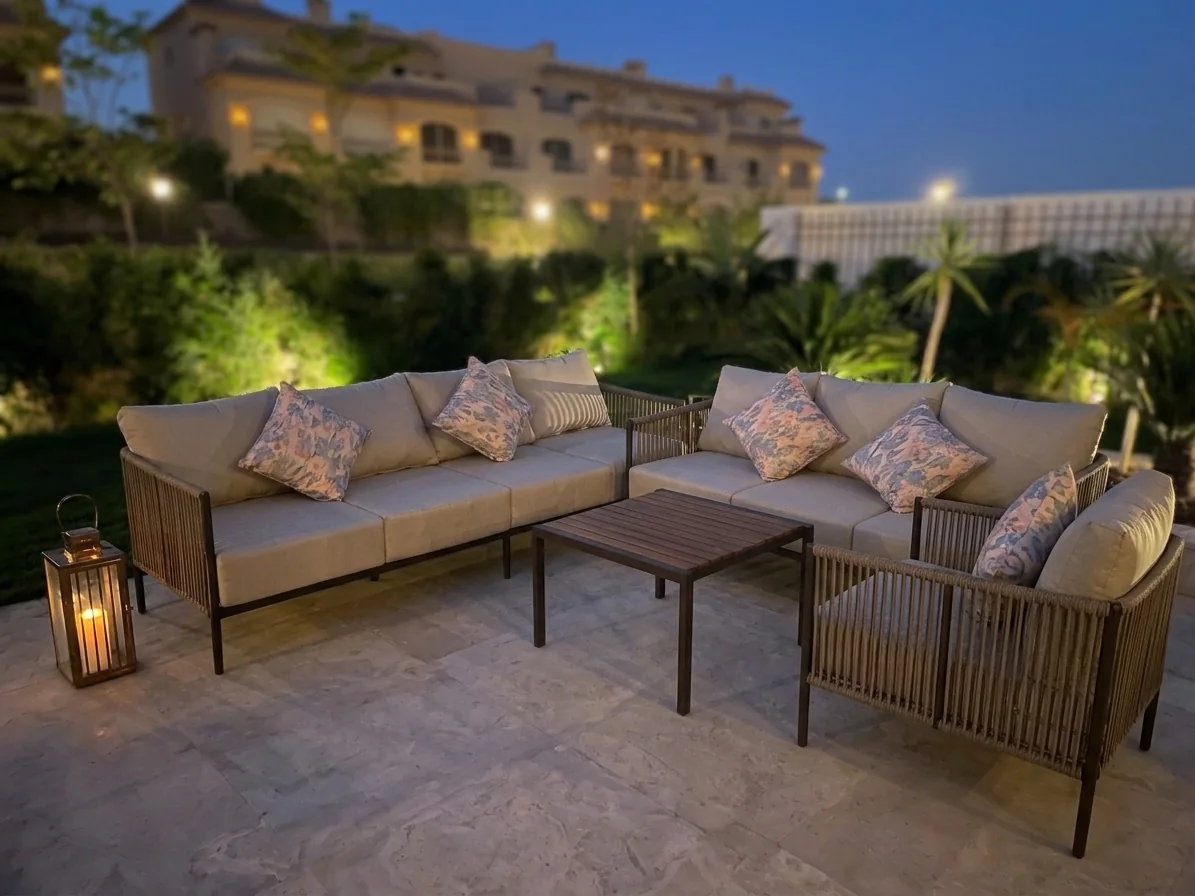 طقم لونا دوبار 7 مقاعد من نستيكا - أثاث دوبار Outdoor