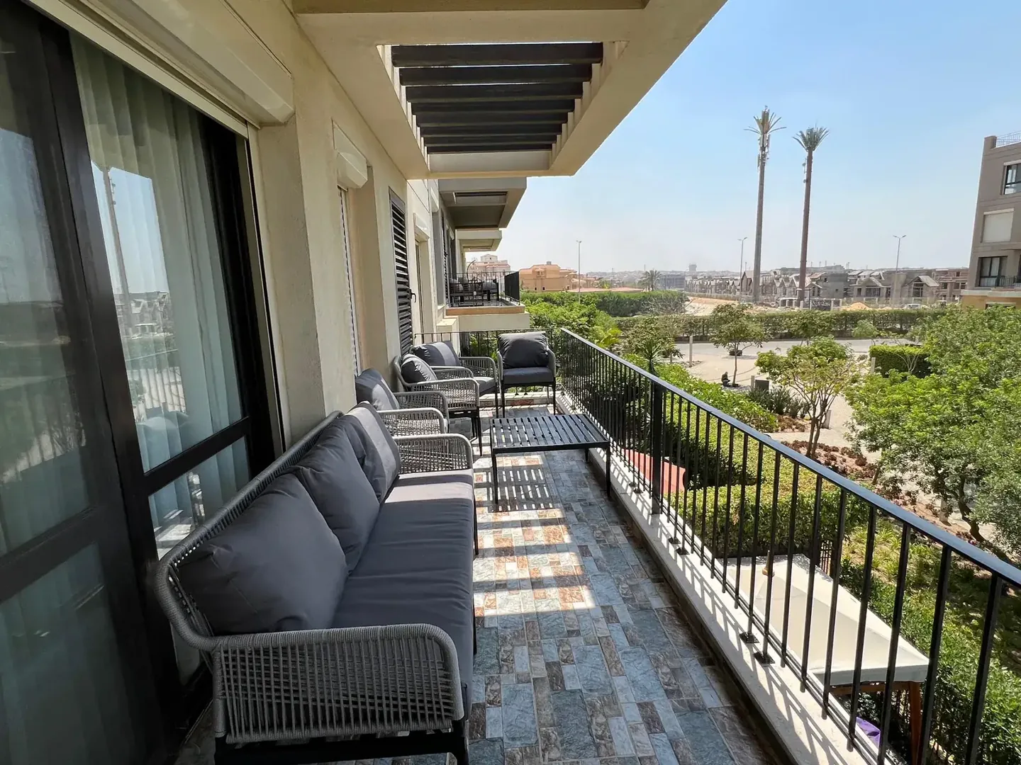 Grey rope lounge set from a real Nestica delivery in Ain Sokhna