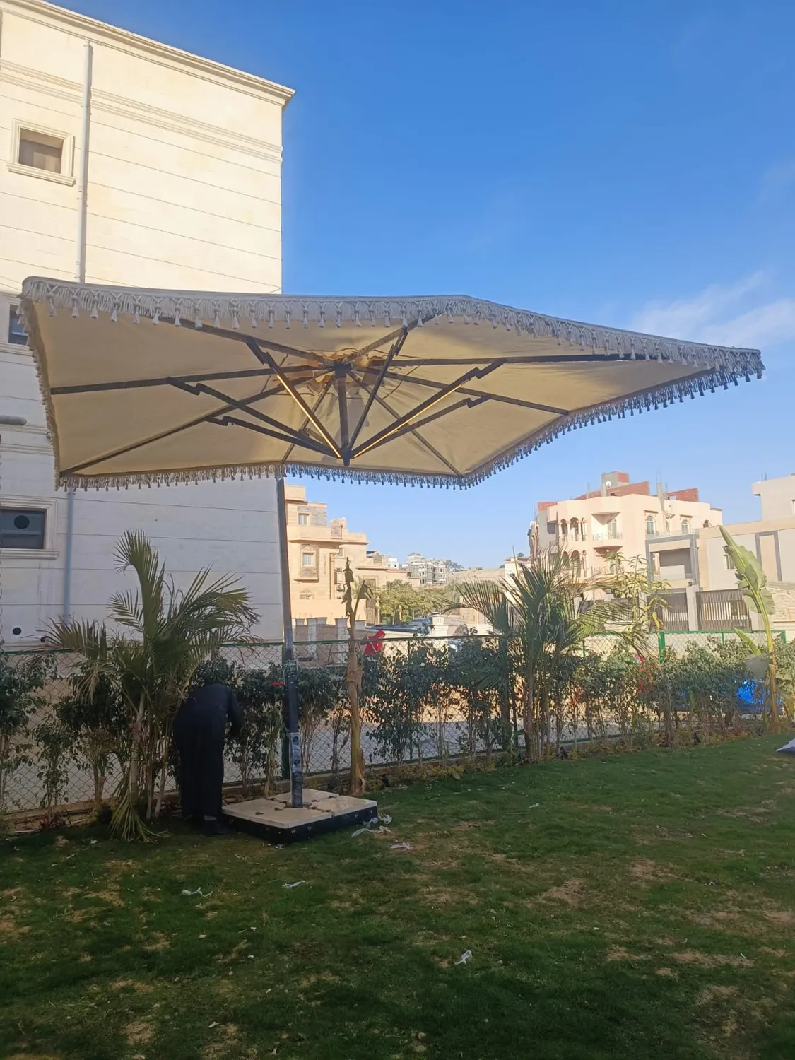 شمسية كانتيليفر جانبية 3×3 من نستيكا - شمسيات حدائق وOutdoor